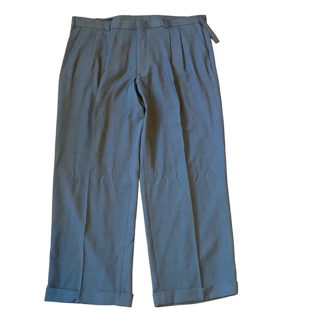 NWT Perry Ellis America Charcoal Dress Pants Men Size W42 L29